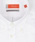 Wit royal poplin overhemd met button-down kraag